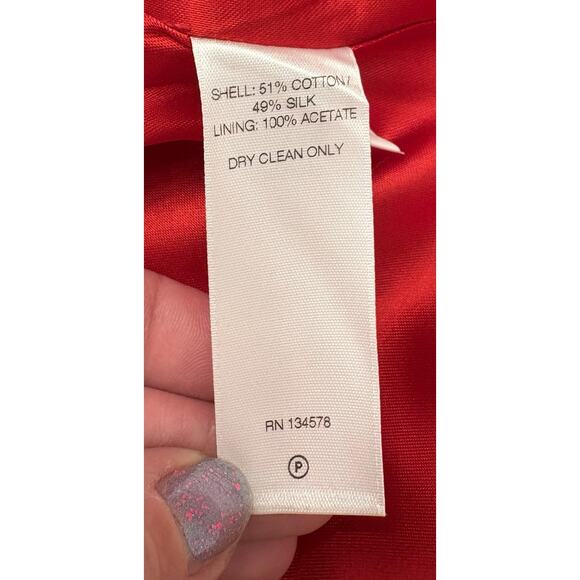 Vineyard Vines Silk Blend Banana Leaf Print Skirt Womens Size 6 NWT Lined - Picture 6 of 6